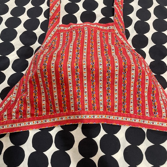 Urban Outfitters Tops - Urban Outfitters UO Brooke Apron Crossback Crop Top, Size Medium